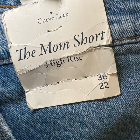 Abercrombie & Fitch Curve Love The Mom Short High Rise Size 22 NWT - Picture 7 of 7